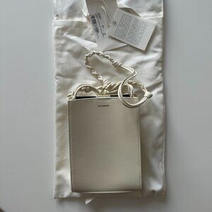 JIL SANDER Tangle small leather shoulder bag